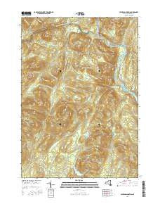 Cathead Mountain New York Current topographic map, 1:24000 scale, 7.5 X 7.5 Minute, Year 2016