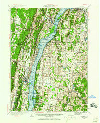 Catskill New York Historical topographic map, 1:62500 scale, 15 X 15 Minute, Year 1934