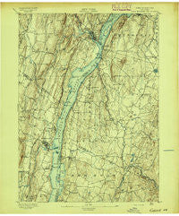 Catskill New York Historical topographic map, 1:62500 scale, 15 X 15 Minute, Year 1895