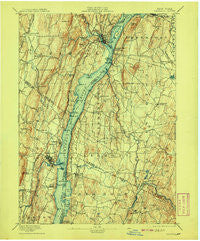Catskill New York Historical topographic map, 1:62500 scale, 15 X 15 Minute, Year 1895
