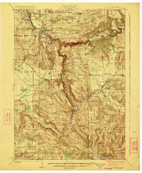 Cattaraugus New York Historical topographic map, 1:62500 scale, 15 X 15 Minute, Year 1923