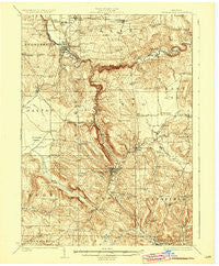 Cattaraugus New York Historical topographic map, 1:62500 scale, 15 X 15 Minute, Year 1923