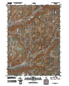 Charlotteville New York Historical topographic map, 1:24000 scale, 7.5 X 7.5 Minute, Year 2010