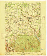 Chateaugay New York Historical topographic map, 1:62500 scale, 15 X 15 Minute, Year 1915