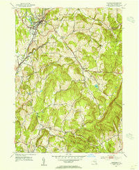 Chatham New York Historical topographic map, 1:24000 scale, 7.5 X 7.5 Minute, Year 1953