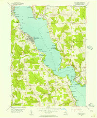 Chautauqua New York Historical topographic map, 1:24000 scale, 7.5 X 7.5 Minute, Year 1954