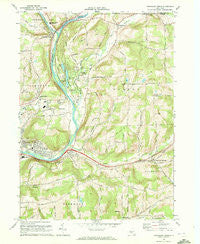 Chenango Forks New York Historical topographic map, 1:24000 scale, 7.5 X 7.5 Minute, Year 1968