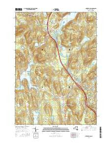 Chestertown New York Current topographic map, 1:24000 scale, 7.5 X 7.5 Minute, Year 2016