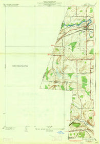 Churchville New York Historical topographic map, 1:24000 scale, 7.5 X 7.5 Minute, Year 1935