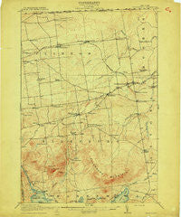 Churubusco New York Historical topographic map, 1:62500 scale, 15 X 15 Minute, Year 1915