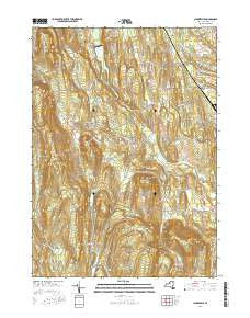 Clarksville New York Current topographic map, 1:24000 scale, 7.5 X 7.5 Minute, Year 2016