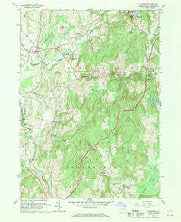 Claverack New York Historical topographic map, 1:24000 scale, 7.5 X 7.5 Minute, Year 1960
