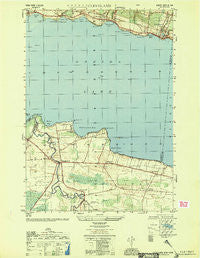 Cleveland New York Historical topographic map, 1:25000 scale, 7.5 X 7.5 Minute, Year 1951