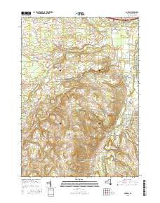 Clinton New York Current topographic map, 1:24000 scale, 7.5 X 7.5 Minute, Year 2016
