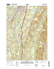Clintondale New York Current topographic map, 1:24000 scale, 7.5 X 7.5 Minute, Year 2016