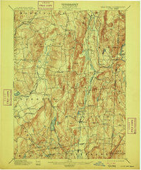 Clove New York Historical topographic map, 1:62500 scale, 15 X 15 Minute, Year 1901