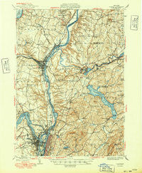 Cohoes New York Historical topographic map, 1:62500 scale, 15 X 15 Minute, Year 1949