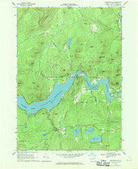 Conklingville New York Historical topographic map, 1:24000 scale, 7.5 X 7.5 Minute, Year 1966