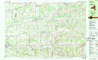 Corfu New York Historical topographic map, 1:25000 scale, 7.5 X 15 Minute, Year 1984