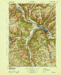Corning New York Historical topographic map, 1:62500 scale, 15 X 15 Minute, Year 1944