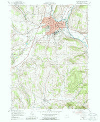 Cortland New York Historical topographic map, 1:24000 scale, 7.5 X 7.5 Minute, Year 1955