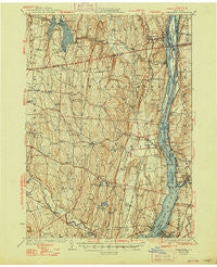 Coxsackie New York Historical topographic map, 1:62500 scale, 15 X 15 Minute, Year 1929