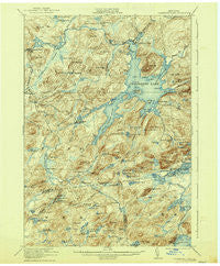 Cranberry Lake New York Historical topographic map, 1:62500 scale, 15 X 15 Minute, Year 1921