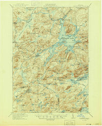 Cranberry Lake New York Historical topographic map, 1:62500 scale, 15 X 15 Minute, Year 1921