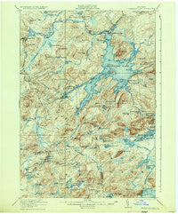 Cranberry Lake New York Historical topographic map, 1:62500 scale, 15 X 15 Minute, Year 1921