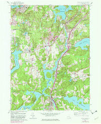 Croton Falls New York Historical topographic map, 1:24000 scale, 7.5 X 7.5 Minute, Year 1960