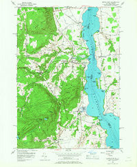Crown Point New York Historical topographic map, 1:24000 scale, 7.5 X 7.5 Minute, Year 1950