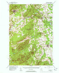 Dannemora New York Historical topographic map, 1:62500 scale, 15 X 15 Minute, Year 1956