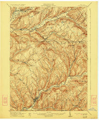 Delhi New York Historical topographic map, 1:62500 scale, 15 X 15 Minute, Year 1911