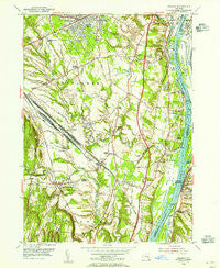 Delmar New York Historical topographic map, 1:24000 scale, 7.5 X 7.5 Minute, Year 1953