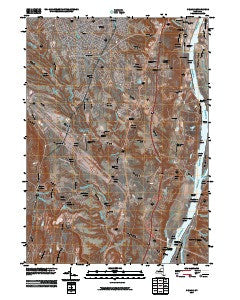 Delmar New York Historical topographic map, 1:24000 scale, 7.5 X 7.5 Minute, Year 2010
