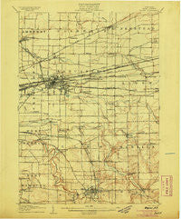 Depew New York Historical topographic map, 1:62500 scale, 15 X 15 Minute, Year 1905