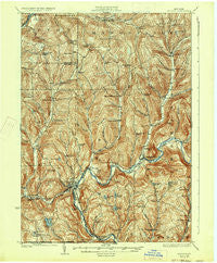 Deposit New York Historical topographic map, 1:62500 scale, 15 X 15 Minute, Year 1926