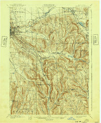 Dryden New York Historical topographic map, 1:62500 scale, 15 X 15 Minute, Year 1900