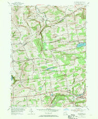 Duanesburg New York Historical topographic map, 1:24000 scale, 7.5 X 7.5 Minute, Year 1954