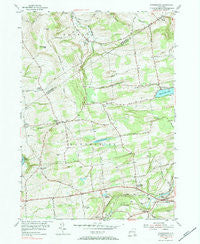 Duanesburg New York Historical topographic map, 1:24000 scale, 7.5 X 7.5 Minute, Year 1954