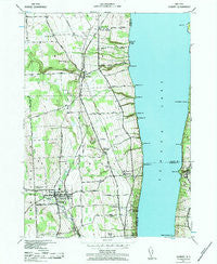 Dundee New York Historical topographic map, 1:24000 scale, 7.5 X 7.5 Minute, Year 1942