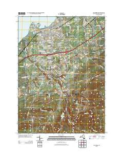 Dunkirk New York Historical topographic map, 1:24000 scale, 7.5 X 7.5 Minute, Year 2013