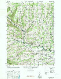 Durham New York Historical topographic map, 1:24000 scale, 7.5 X 7.5 Minute, Year 1945