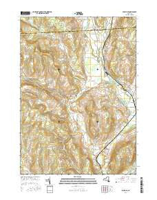 Earlville New York Current topographic map, 1:24000 scale, 7.5 X 7.5 Minute, Year 2016
