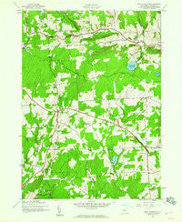 East Pharsalia New York Historical topographic map, 1:24000 scale, 7.5 X 7.5 Minute, Year 1943