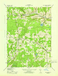East Pharsalia New York Historical topographic map, 1:31680 scale, 7.5 X 7.5 Minute, Year 1944