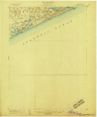 Easthampton New York Historical topographic map, 1:62500 scale, 15 X 15 Minute, Year 1904