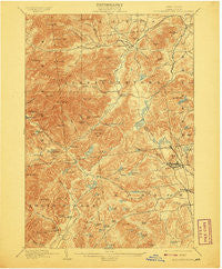 Elizabethtown New York Historical topographic map, 1:62500 scale, 15 X 15 Minute, Year 1901