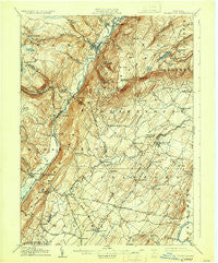 Ellenville New York Historical topographic map, 1:62500 scale, 15 X 15 Minute, Year 1906