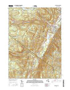 Ellenville New York Current topographic map, 1:24000 scale, 7.5 X 7.5 Minute, Year 2016